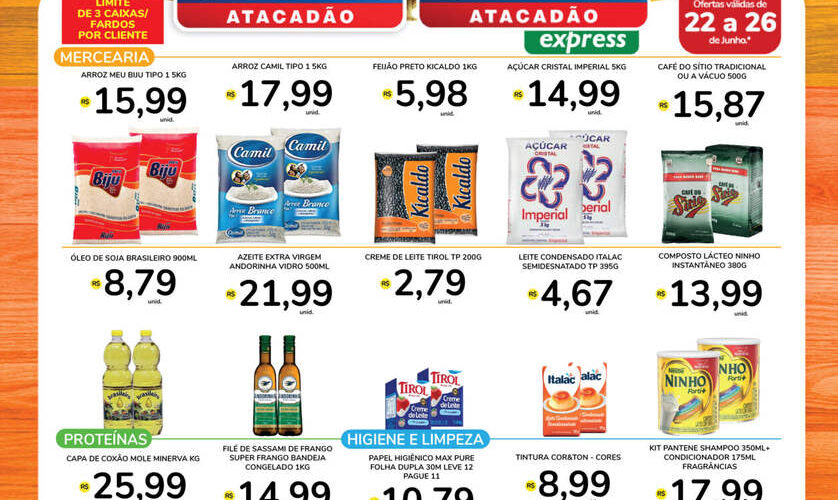 Atacadão Costa até 26/06/2022