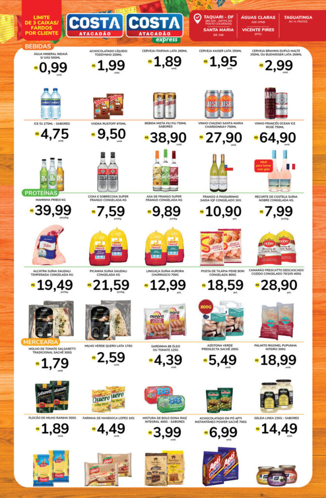 ofertas atacadão costa brasilia df