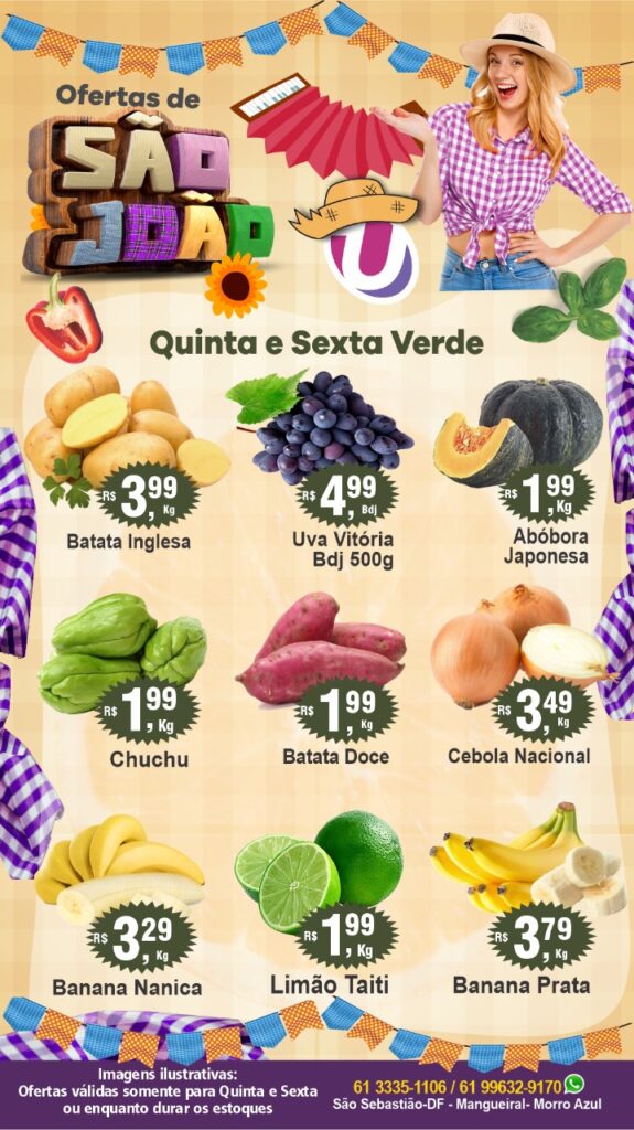 Quinta e sexta verde supermercado união