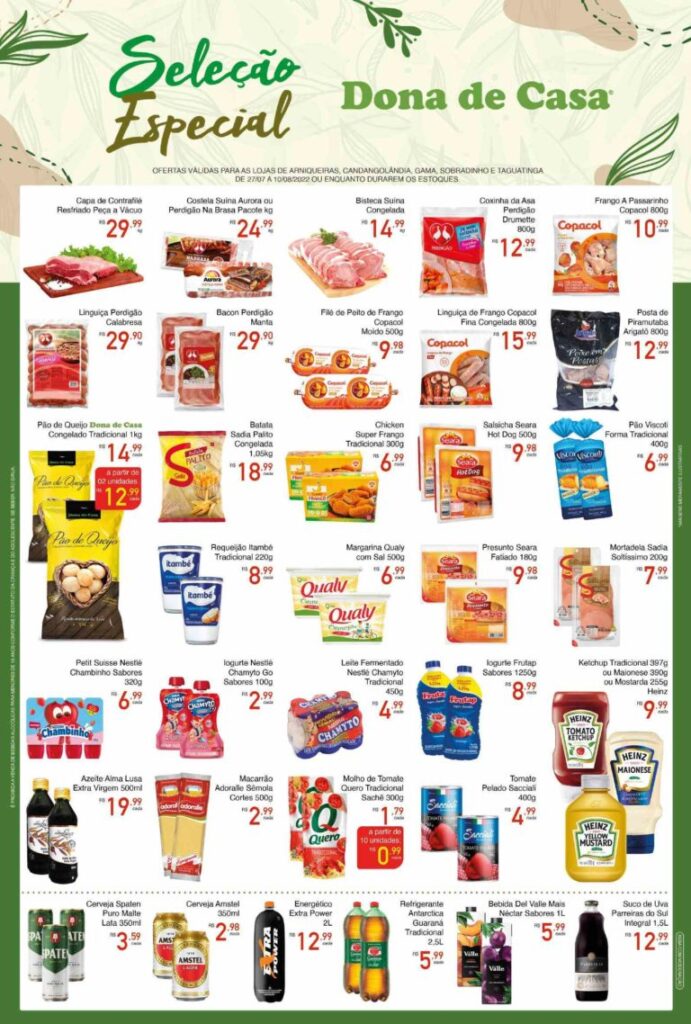panfleto e encarte de ofertas supermercado dona de casa Brasília df
