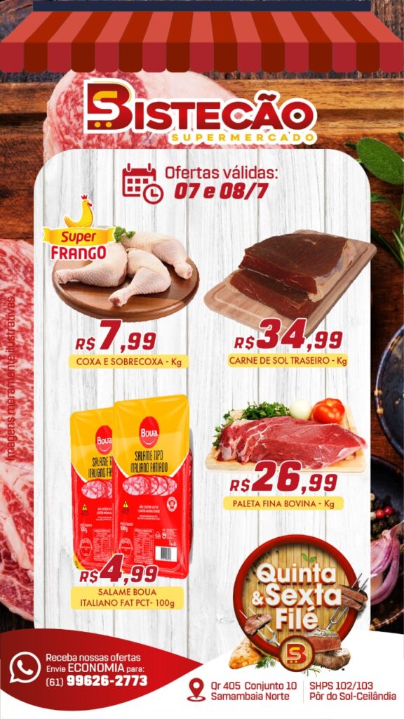 ofertas supermercado bistecão brasilia df