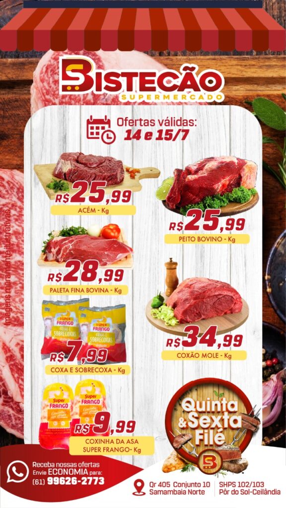 ofertas supermercado bistecão brasilia df