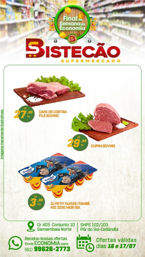 ofertas supermercado bistecão brasilia df