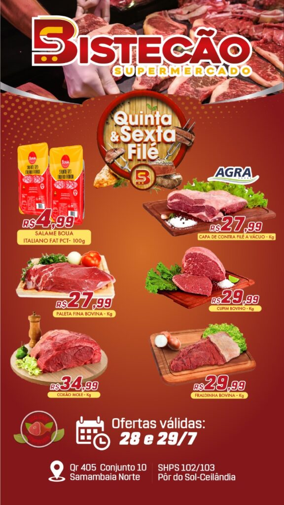 ofertas supermercado bistecão Brasília DF