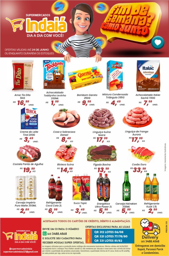ofertas supermercado indaiá Itapoá Paranoá DF