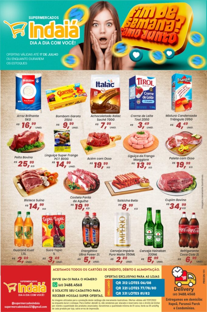 ofertas supermercado indaiá Itapoá Paranoá DF