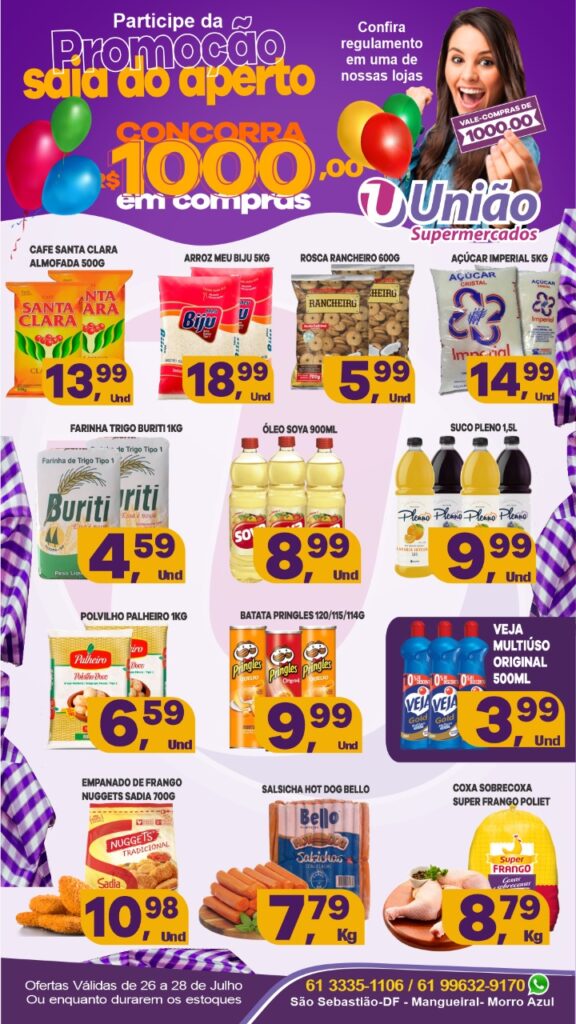 panfleto de ofertas supermercado união são sebastião df