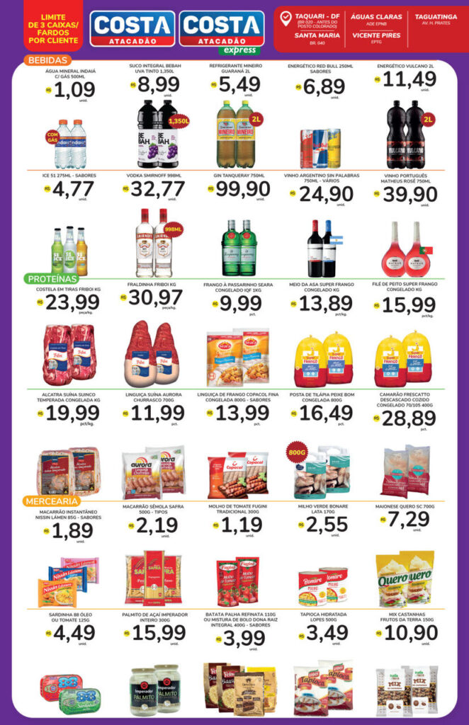 ofertas atacadão costa brasilia df