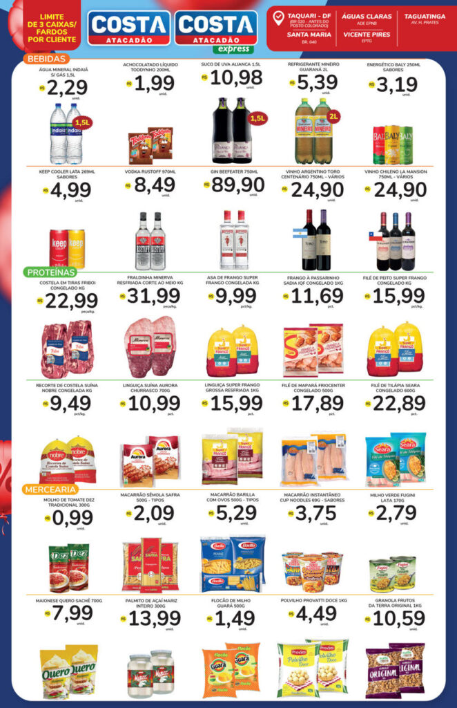 ofertas atacadão costa brasilia df