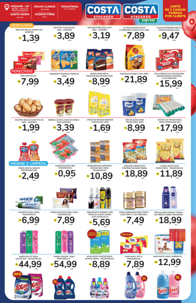 ofertas atacadão costa brasilia df