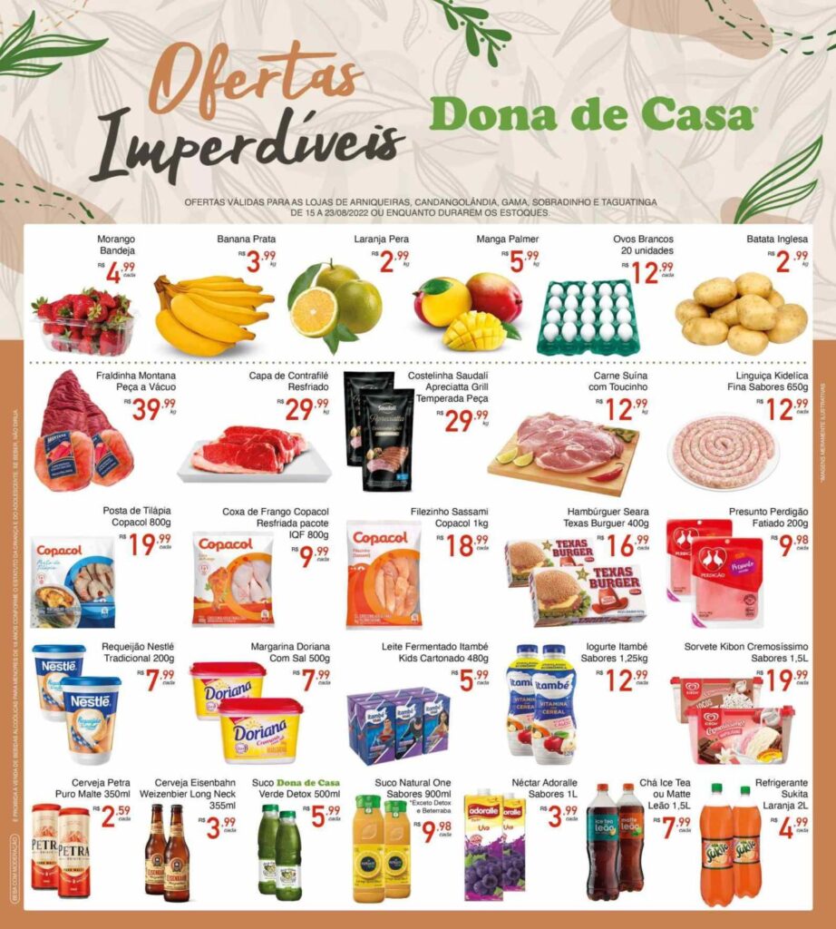 panfleto e encarte de ofertas supermercado dona de casa Brasília df