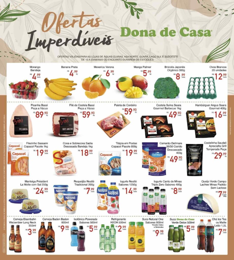 panfleto e encarte de ofertas supermercado dona de casa Brasília df