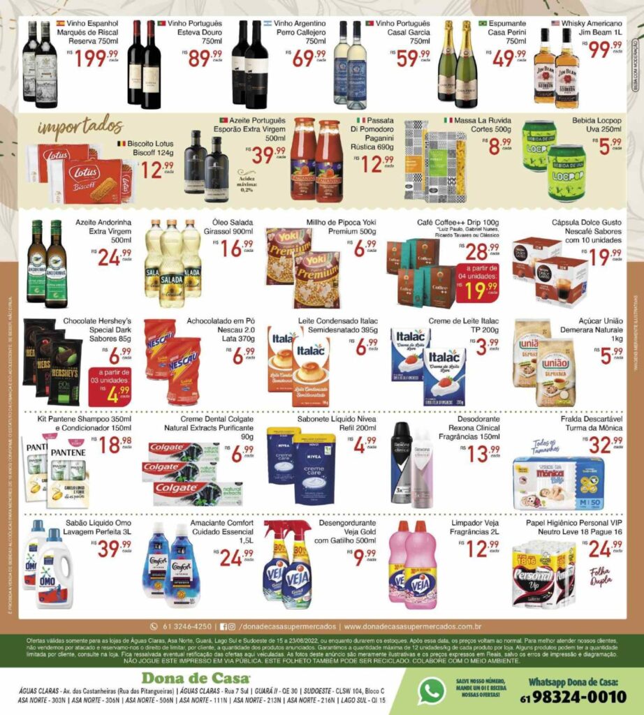 panfleto e encarte de ofertas supermercado dona de casa Brasília df
