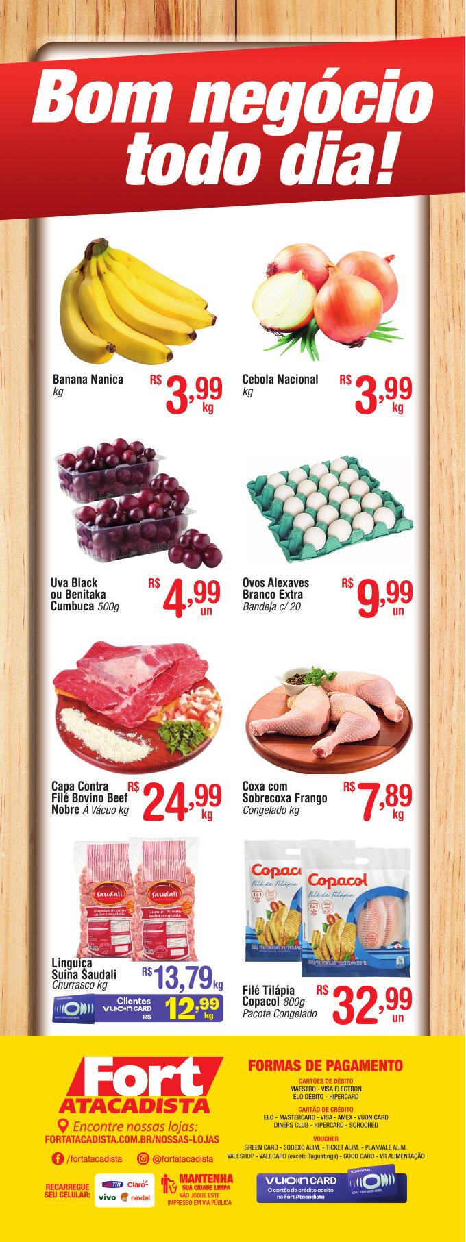 encarte de ofertas fort atacadista