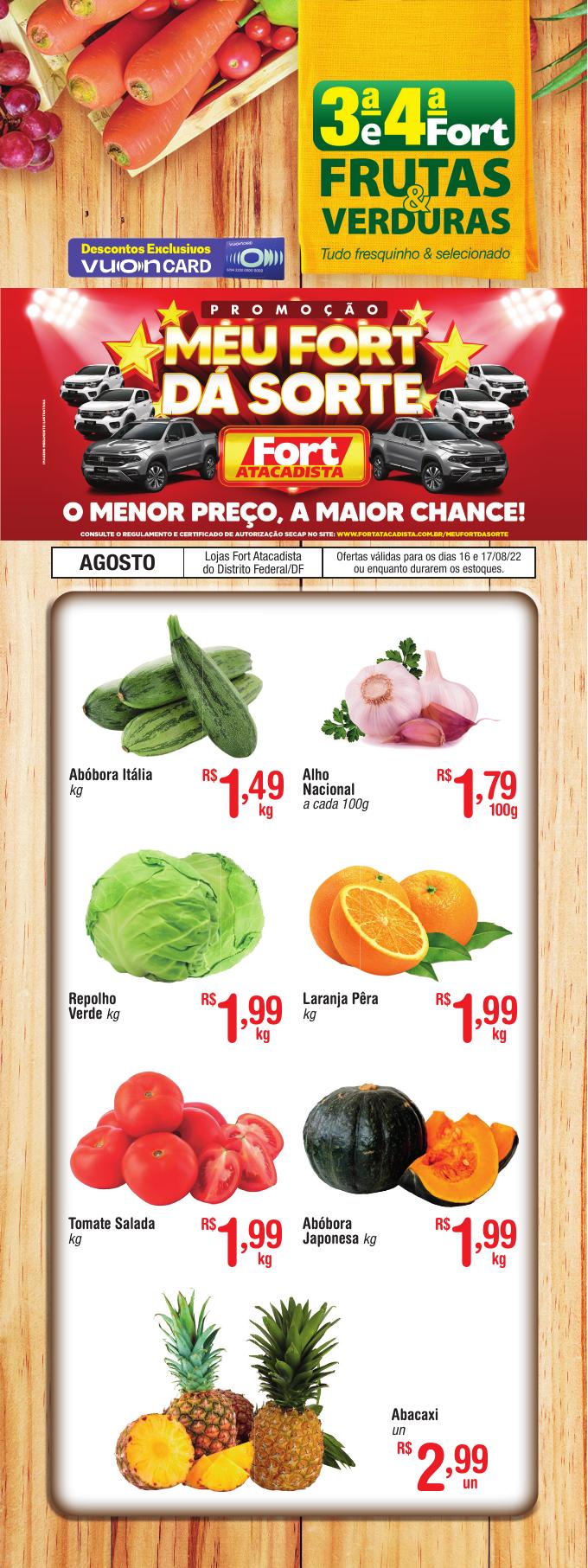 encarte de ofertas fort atacadista