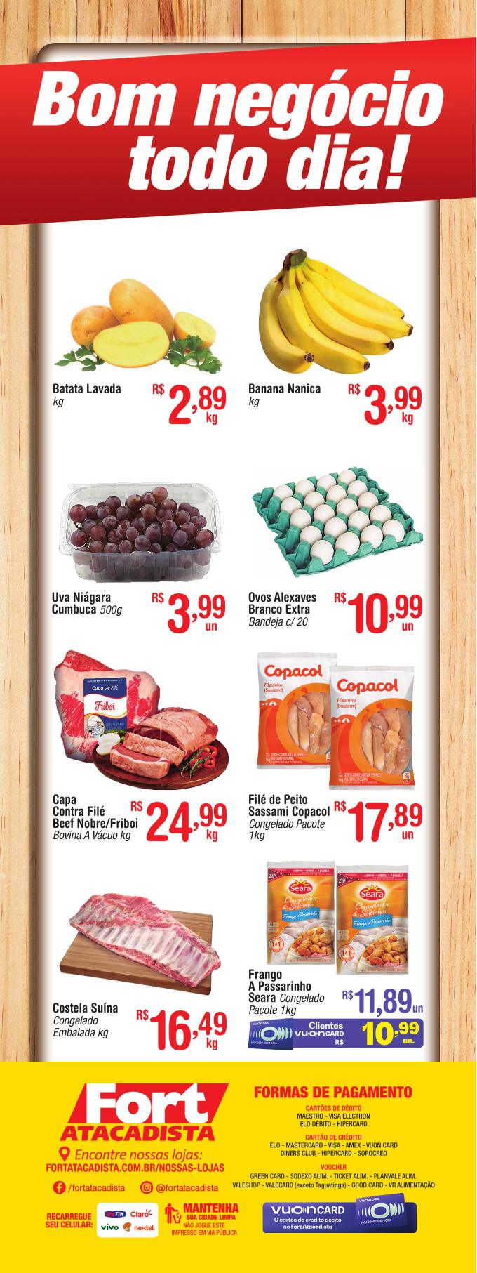 encarte de ofertas fort atacadista