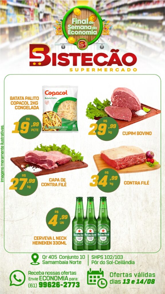 ofertas supermercado bistecão Brasília DF