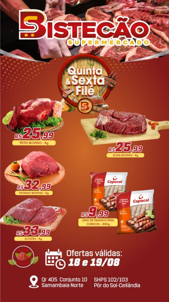 ofertas supermercado bistecão Brasília DF