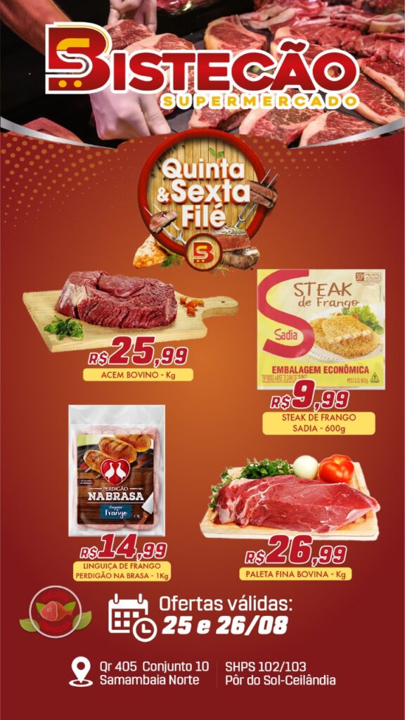 ofertas supermercado bistecão Brasília DF