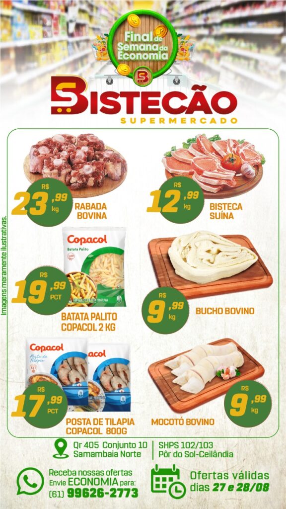 ofertas supermercado bistecão Brasília DF