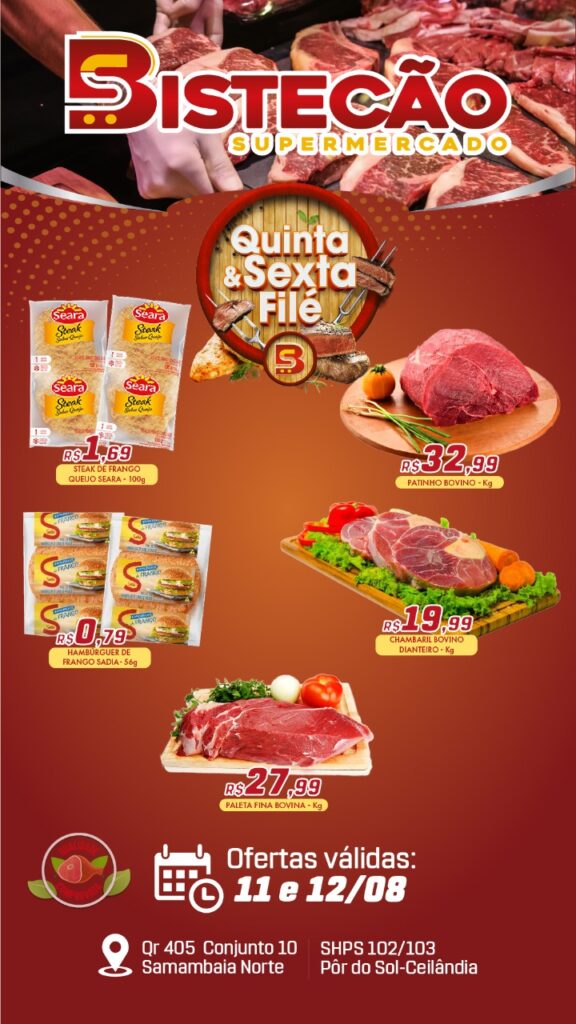 ofertas supermercado bistecão Brasília DF