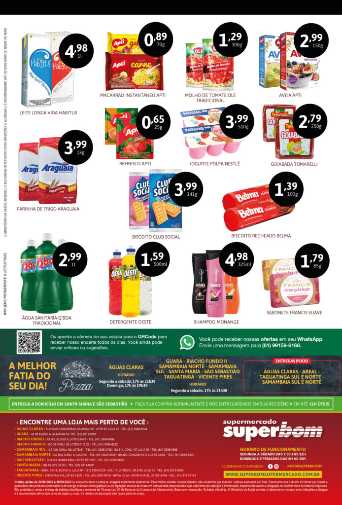 encarte de ofertas supermercado superbom brasilia df