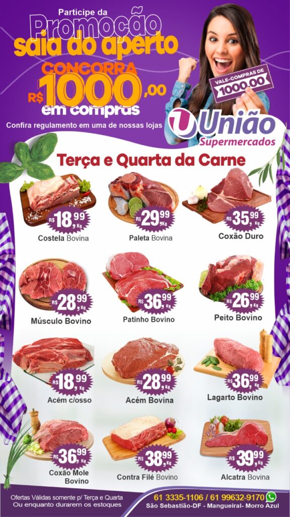 panfleto de ofertas supermercado união são sebastião df