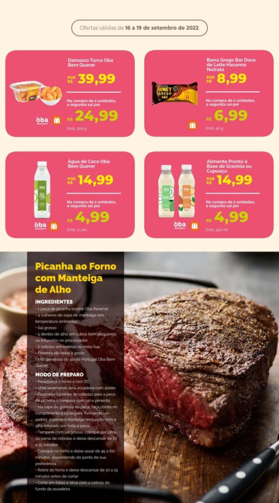 encarte de ofertas oba hortifruti