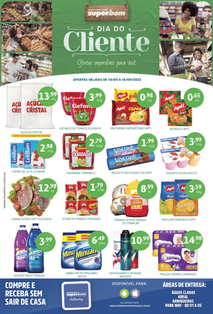 encarte de ofertas supermercado superbom brasilia df
