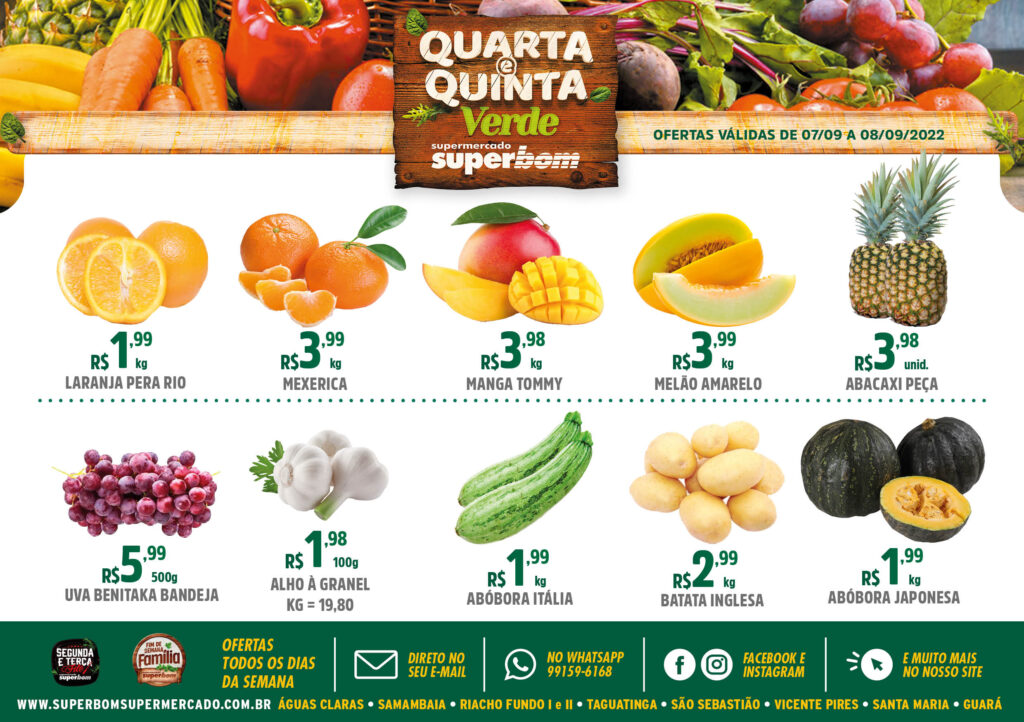 encarte de ofertas supermercado superbom brasilia df