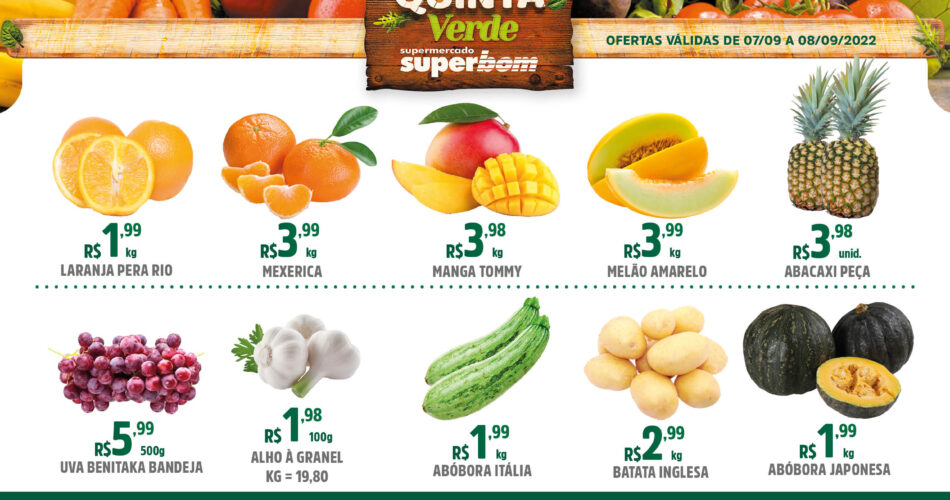 Supermercado Superbom até 08/09/2022
