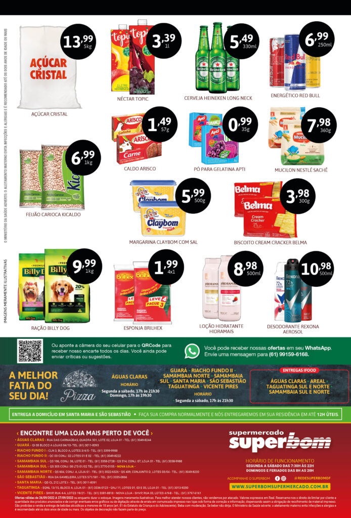 encarte de ofertas supermercado superbom brasilia df