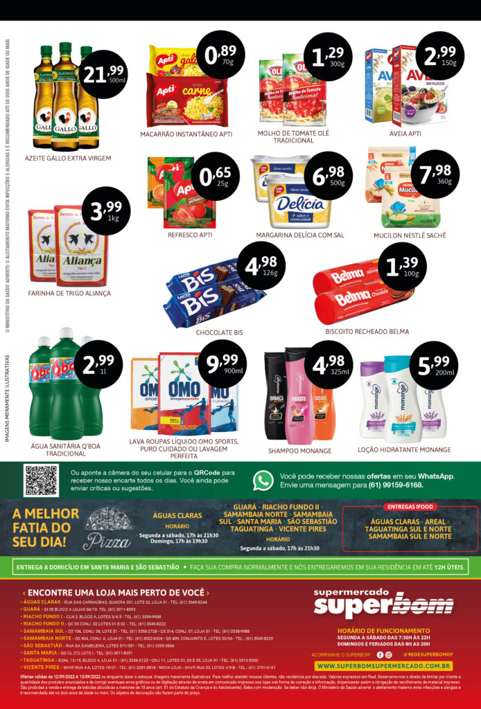 encarte de ofertas supermercado superbom brasilia df