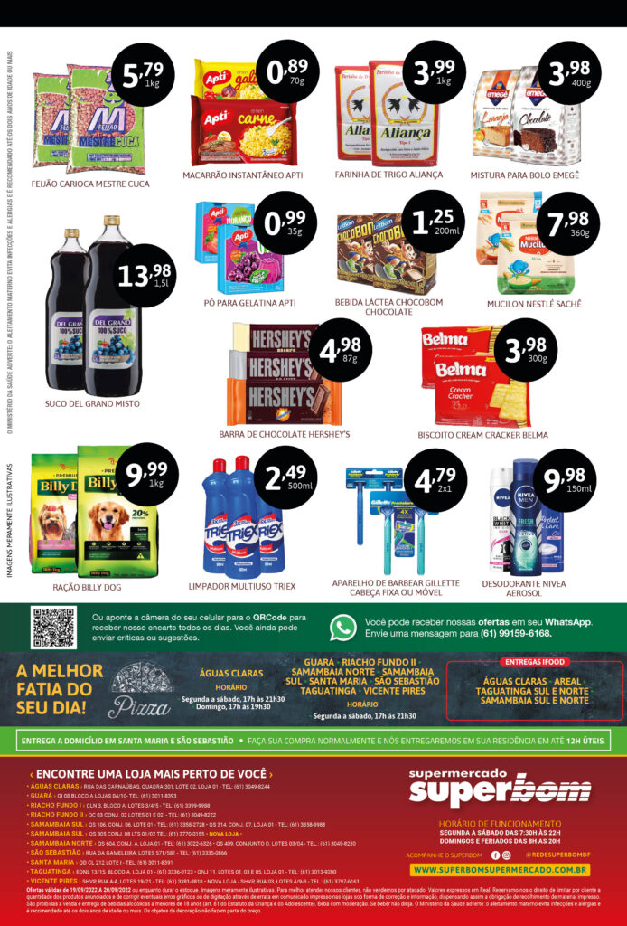encarte de ofertas supermercado superbom brasilia df