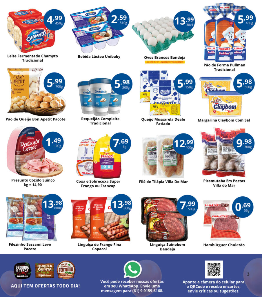 encarte de ofertas supermercado superbom brasilia df