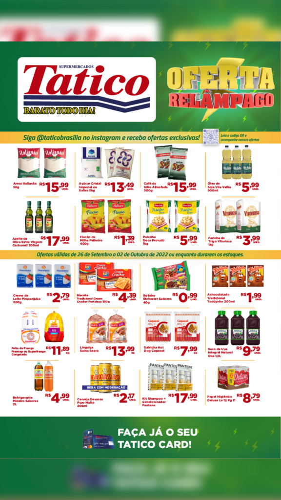 encartes de ofertas supermercado tatico Brasília DF