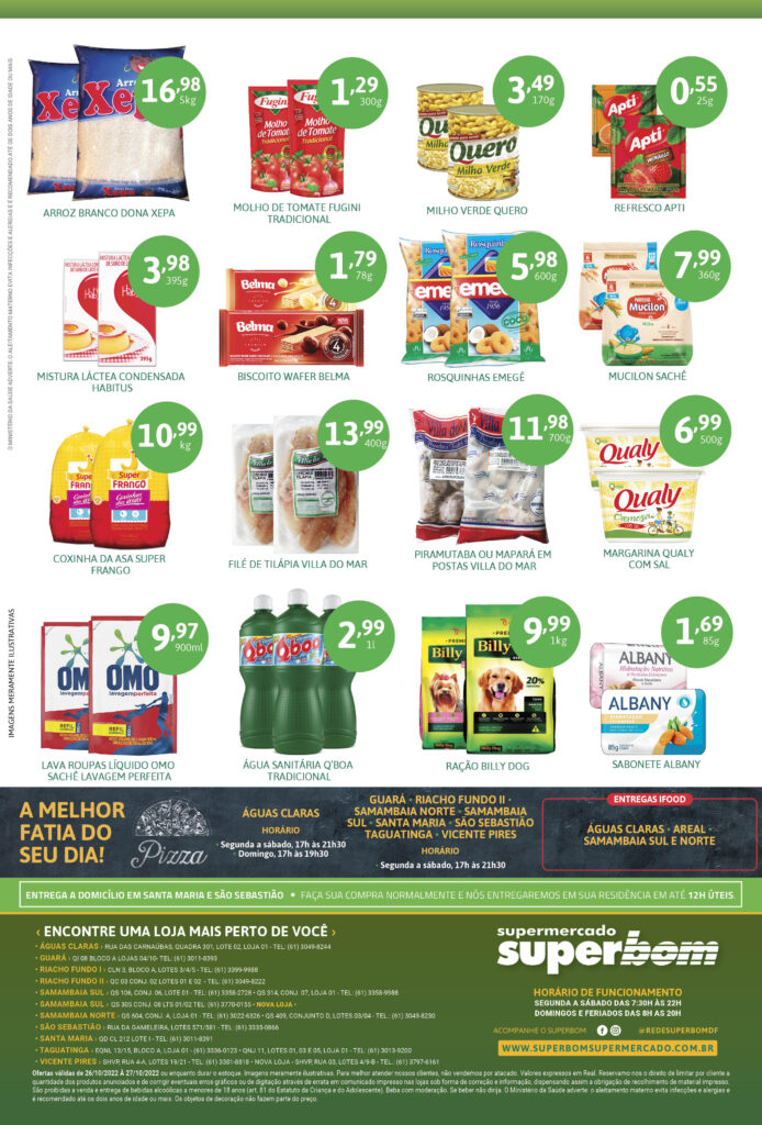 encarte de ofertas supermercado superbom brasilia df