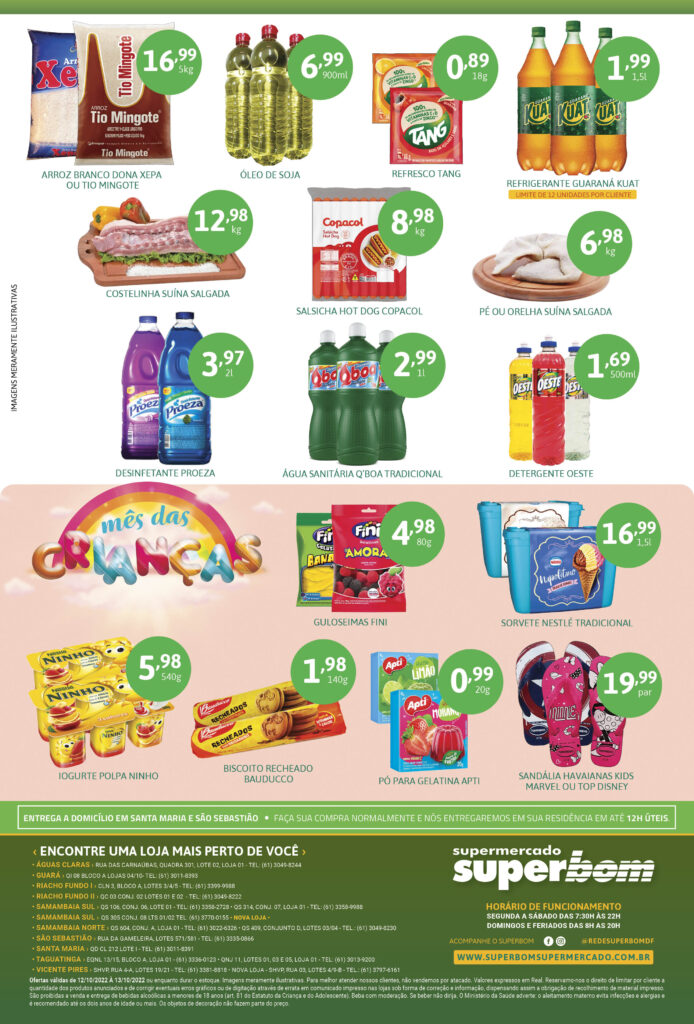 encarte de ofertas supermercado superbom brasilia df