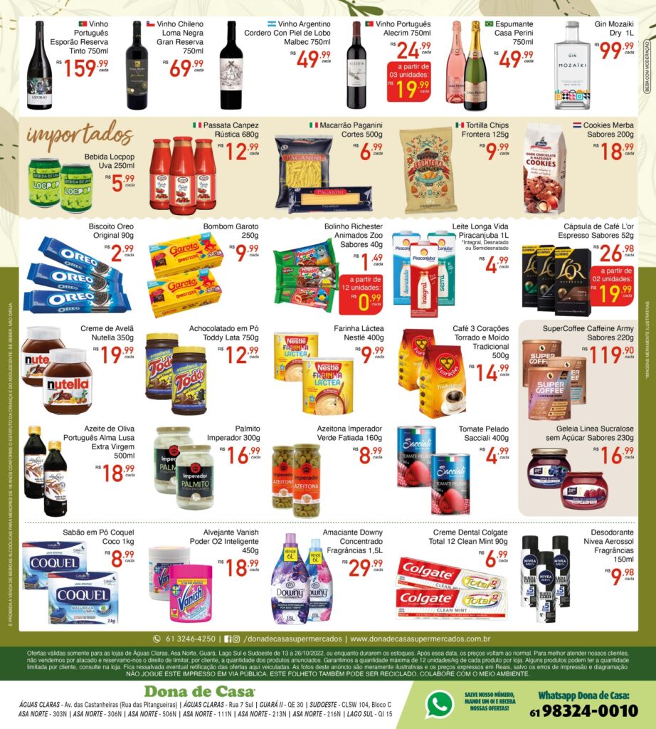 encarte de ofertas supermercado dona de casa Brasília df