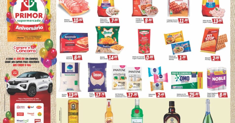 Supermercado Primor até 13/10/2022