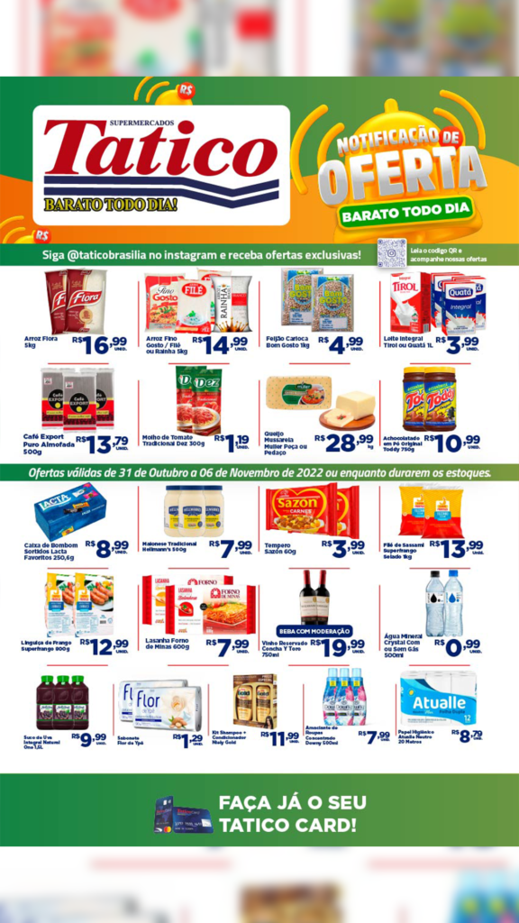 encartes de ofertas supermercado tatico Brasília DF
