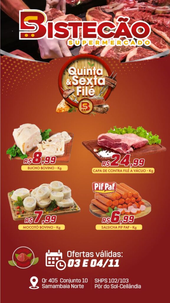 ofertas supermercado bistecão Brasília DF