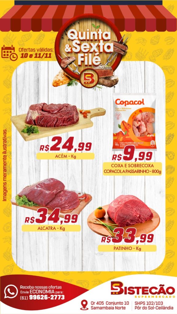 ofertas supermercado bistecão Brasília DF