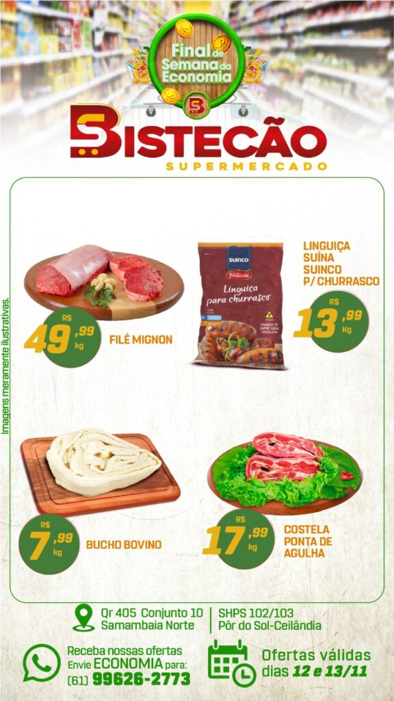 ofertas supermercado bistecão Brasília DF