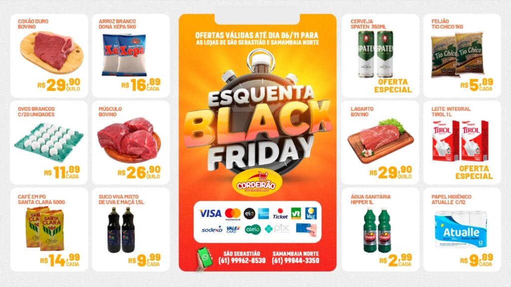 ofertas supermercado cordeirão são sebastião df