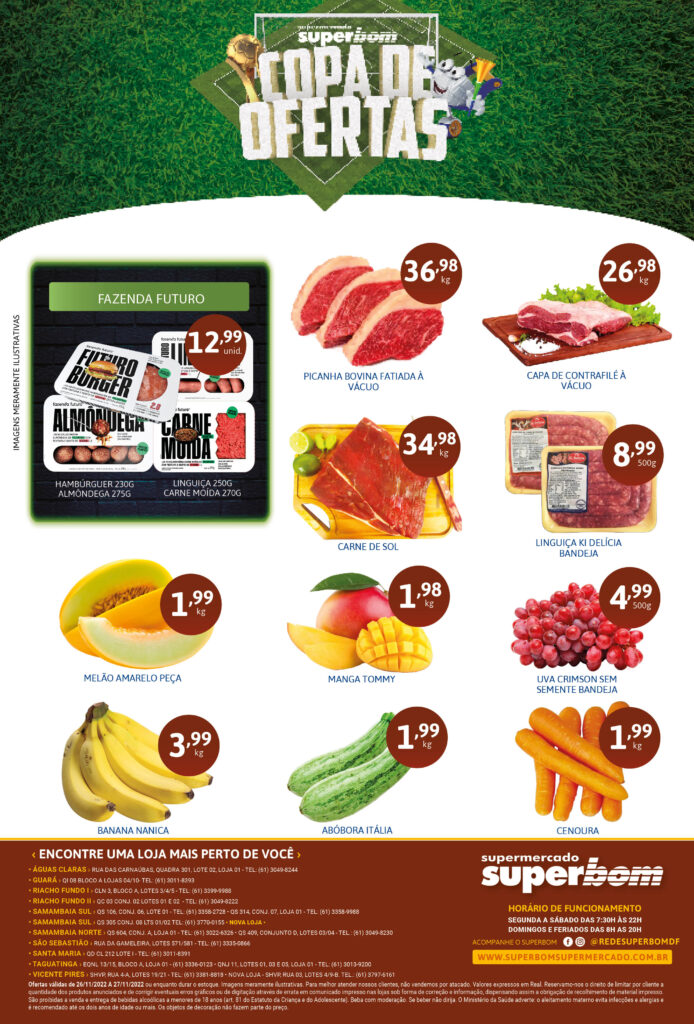 encarte de ofertas supermercado superbom brasilia df