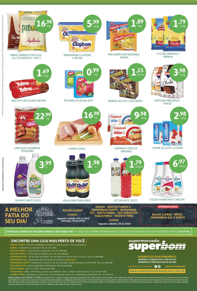 encarte de ofertas supermercado superbom brasilia df