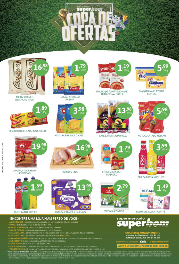 encarte de ofertas supermercado superbom brasilia df
