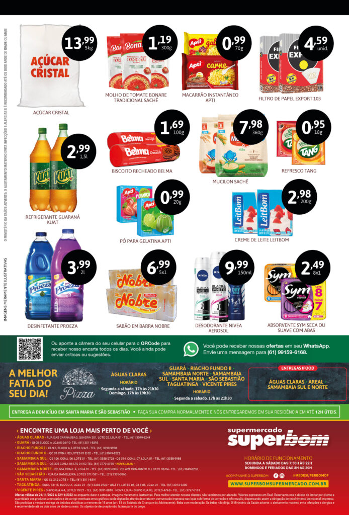 encarte de ofertas supermercado superbom brasilia df