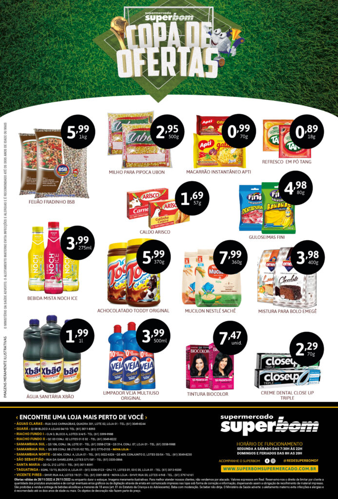 encarte de ofertas supermercado superbom brasilia df
